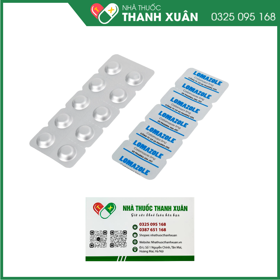 Thuốc Lomazole 5mg trị cường giáp, xạ trị iod